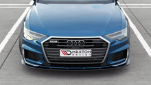 Laden Sie das Bild in den Galerie-Viewer, Maxton Design Front Ansatz passend für V.2 Audi A6 S-Line / S6 C8  schwarz Hochglanz