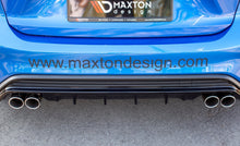 Laden Sie das Bild in den Galerie-Viewer, Maxton Design Diffusor Heck Ansatz passend für Ford Focus Mk4 St-line schwarz Hochglanz