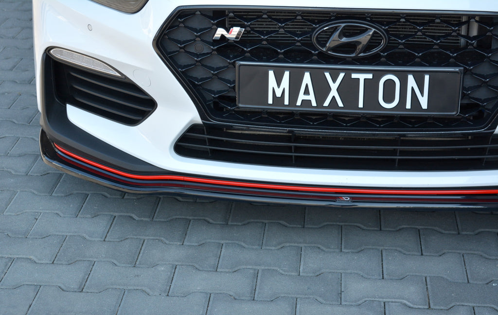 Maxton Design Front Splitter V.2 Hyundai I30 N Mk3 Hatchback / Fastback schwarz Hochglanz