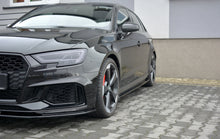 Laden Sie das Bild in den Galerie-Viewer, Maxton Design Seitenschweller Ansatz passend für Audi RS3 8V FL Sportback schwarz Hochglanz