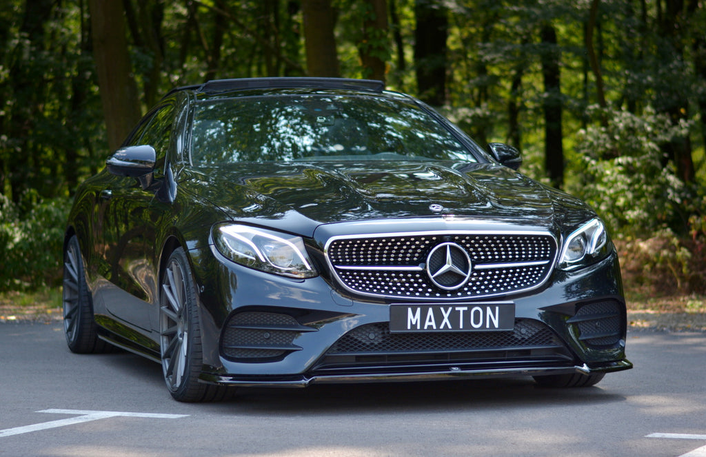 Maxton Design Front Ansatz passend für V.2 Mercedes-Benz E-Klasse W213 Coupe (C238) AMG-Line schwarz Hochglanz