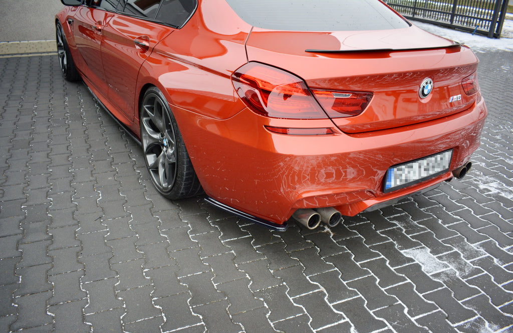 Maxton Design Heck Ansatz Flaps Diffusor passend für BMW M6 GRAN COUPE schwarz Hochglanz