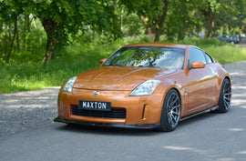 Maxton Design Front Ansatz passend für NISSAN 350Z schwarz Hochglanz
