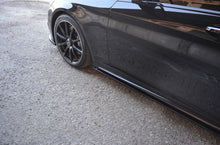 Laden Sie das Bild in den Galerie-Viewer, Maxton Design Seitenschweller Ansatz passend für Mercedes S-KLASSE AMG-LINE W222 schwarz Hochglanz