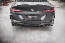 Laden Sie das Bild in den Galerie-Viewer, Maxton Design Mittlerer Diffusor Heck Ansatz für BMW M8  Gran Coupe F93 schwarz Hochglanz