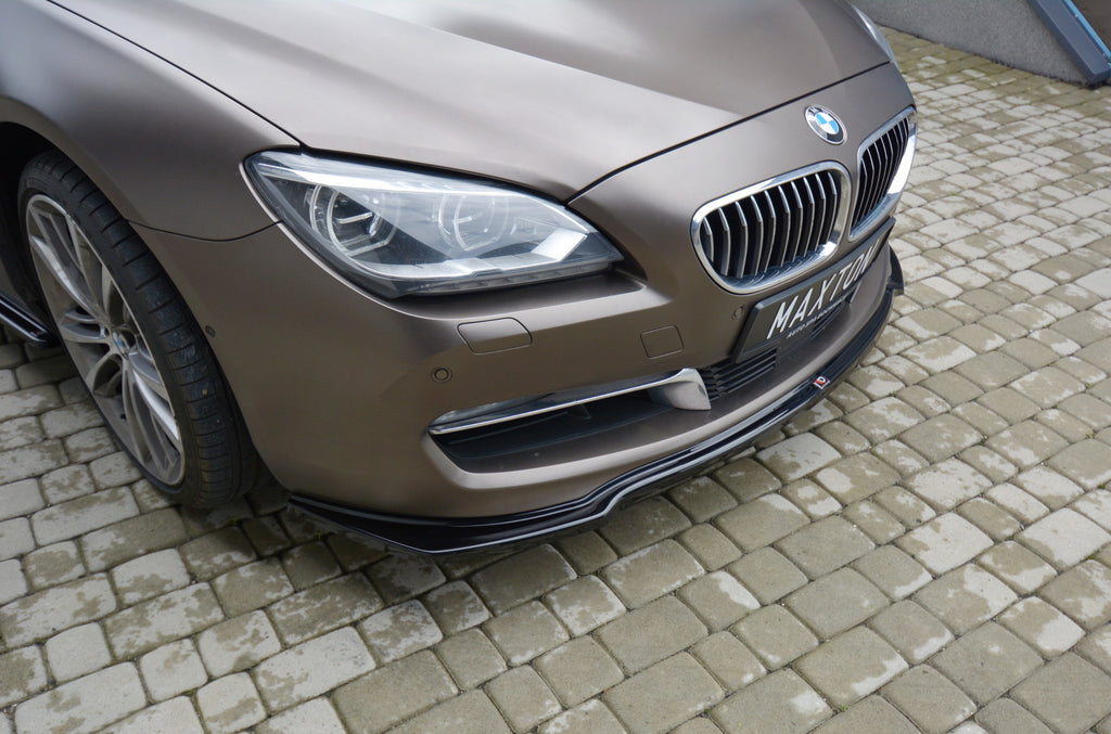 Maxton Design Front Ansatz passend für BMW 6er GRAN COUPE schwarz Hochglanz