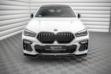 Laden Sie das Bild in den Galerie-Viewer, Maxton Design Front Ansatz V.2 für BMW X6 M-Paket G06 schwarz Hochglanz