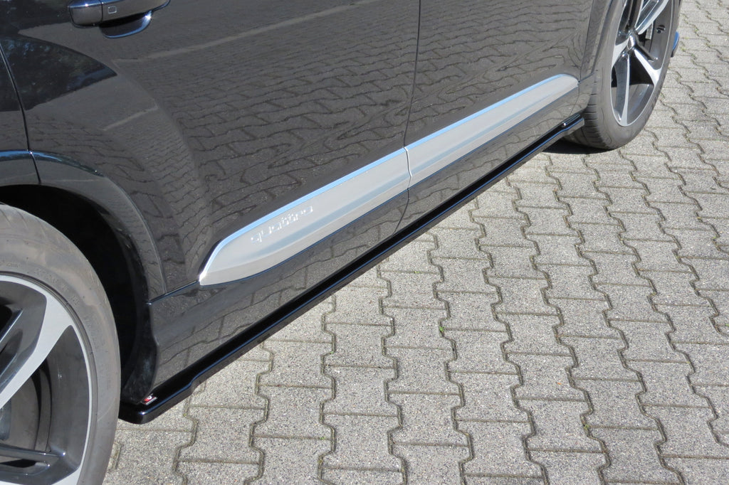 Maxton Design Seitenschweller Ansatz passend für Audi SQ7 / Q7 S-Line Mk.2 schwarz Hochglanz