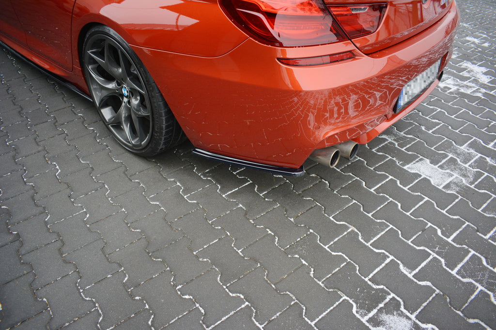 Maxton Design Heck Ansatz Flaps Diffusor passend für BMW M6 GRAN COUPE schwarz Hochglanz