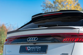 Maxton Design Spoiler CAP passend für V.2 Audi Q8 S-line schwarz Hochglanz