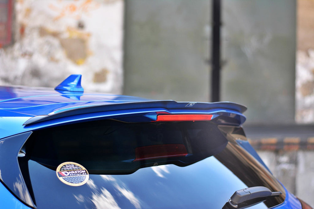 Maxton Design Spoiler CAP passend für V.1 Ford Focus ST-Line Mk4 schwarz Hochglanz