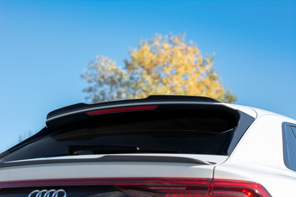 Maxton Design Spoiler CAP passend für V.1 Audi Q8 S-line schwarz Hochglanz