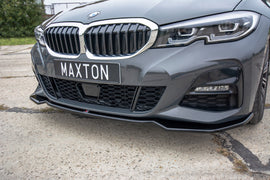 Maxton Design Front Ansatz passend für V.2 BMW 3er G20 M Paket schwarz Hochglanz