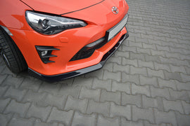 Maxton Design Front Ansatz passend für V.1 TOYOTA GT86 FACELIFT schwarz Hochglanz