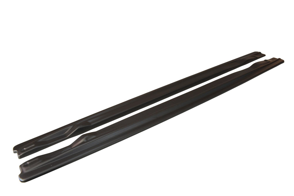 Maxton Design Seitenschweller Ansatz passend für AUDI A6 C6 S-LINE (vor Facelift/FACELIFT) schwarz Hochglanz