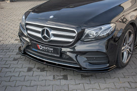 Maxton Design Front Ansatz passend für Mercedes-Benz  E43 AMG / AMG-Line W213 schwarz Hochglanz