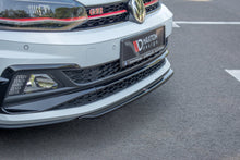 Laden Sie das Bild in den Galerie-Viewer, Maxton Design Front Ansatz passend für V.4 VW Polo GTI Mk6 schwarz Hochglanz