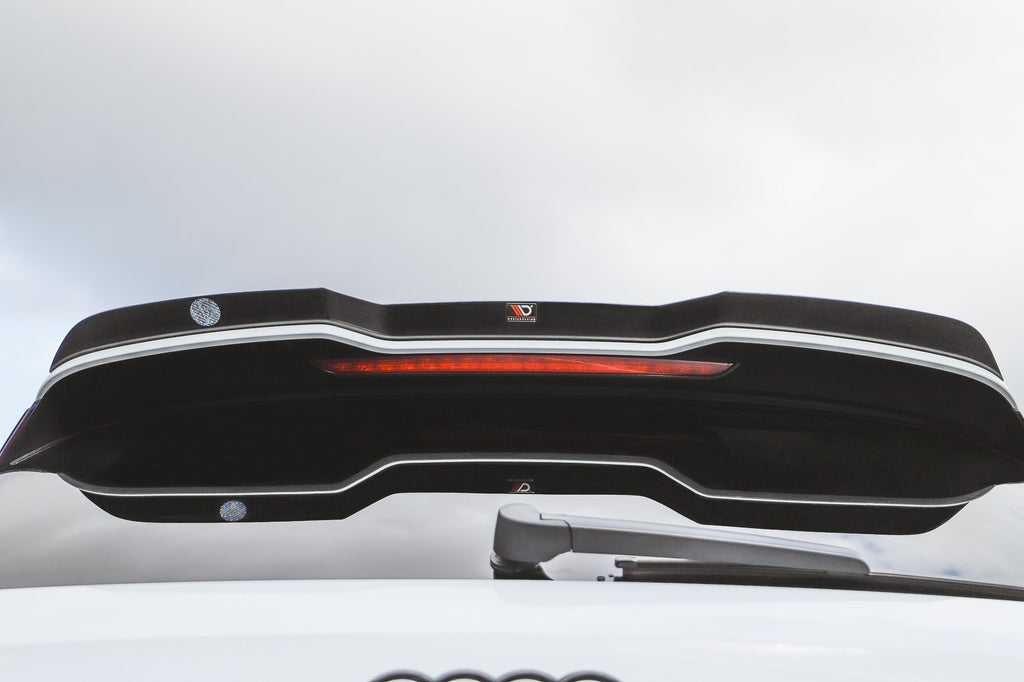 Maxton Design Spoiler CAP passend für V.3 Audi RS3 8V / 8V FL Sportback schwarz Hochglanz