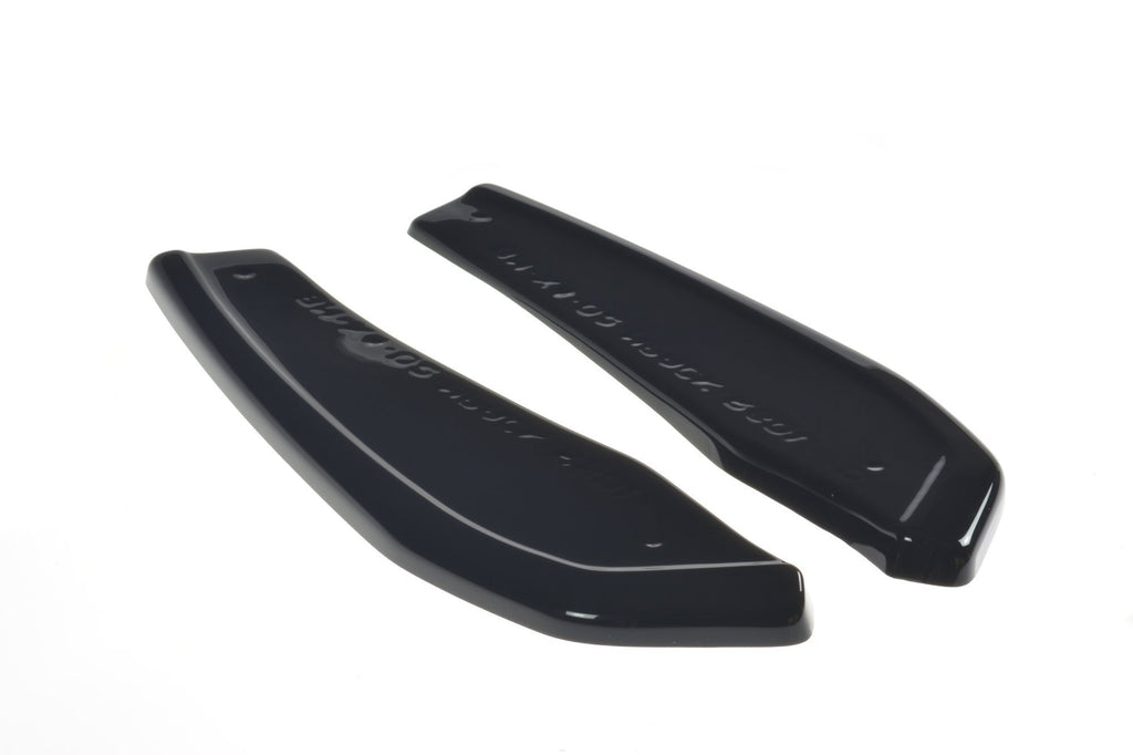 Maxton Design Heck Ansatz Flaps Diffusor passend für BMW X4 M-Paket G02 schwarz Hochglanz