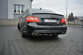 Maxton Design Diffusor Heck Ansatz passend für Mercedes E63 AMG W212  schwarz Hochglanz