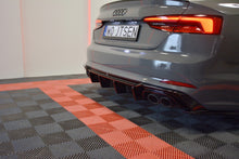 Laden Sie das Bild in den Galerie-Viewer, Maxton Design Diffusor Heck Ansatz passend für Audi S5 F5 Coupe / Sportback schwarz Hochglanz