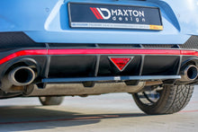 Laden Sie das Bild in den Galerie-Viewer, Maxton Design Mittlerer Diffusor Heck Ansatz passend für DTM Look Hyundai I30 N Mk3 Fastback  schwarz Hochglanz