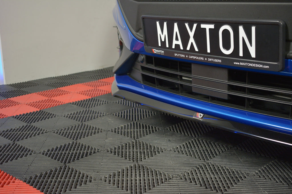 Maxton Design Front Ansatz passend für V.3 Ford Focus ST / ST-Line Mk4 schwarz Hochglanz