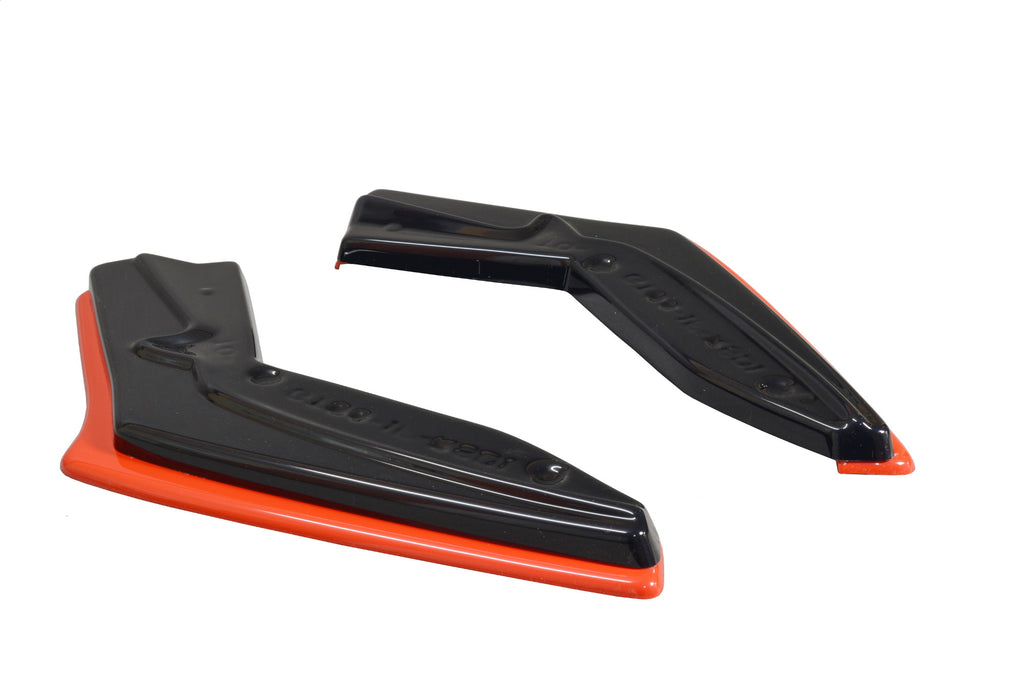 Maxton Design Heck Ansatz Flaps Diffusor passend für V.2 TOYOTA GT86 FACELIFT  schwarz Hochglanz