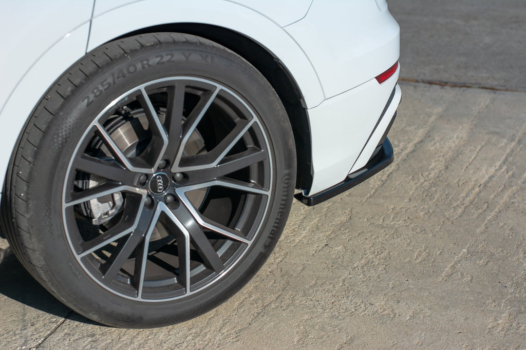 Maxton Design Heck Ansatz Flaps Diffusor passend für Audi Q8 S-line schwarz Hochglanz