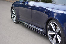 Laden Sie das Bild in den Galerie-Viewer, Maxton Design Seitenschweller Ansatz passend für Audi RS4 B9  schwarz Hochglanz