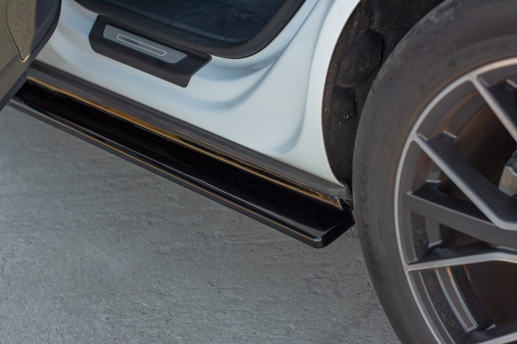 Maxton Design Seitenschweller Ansatz passend für Audi Q8 S-line schwarz Hochglanz