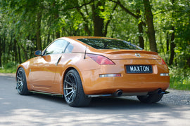 Maxton Design Heck Ansatz Flaps Diffusor passend für NISSAN 350Z schwarz Hochglanz
