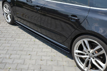 Laden Sie das Bild in den Galerie-Viewer, Maxton Design Seitenschweller Ansatz passend für Audi S5 / A5 / A5 S-Line 8T / 8T FL Sportback schwarz Hochglanz