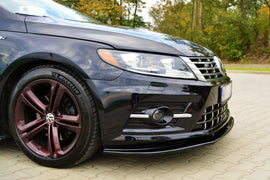 Maxton Design Front Ansatz passend für VOLKSWAGEN CC R-LINE schwarz Hochglanz