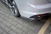 Laden Sie das Bild in den Galerie-Viewer, Maxton Design Heck Ansatz Flaps Diffusor passend für Audi RS5 F5 Coupe  schwarz Hochglanz