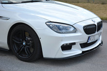Laden Sie das Bild in den Galerie-Viewer, Maxton Design Front Ansatz passend für BMW 6er Gran Coupe M Paket schwarz Hochglanz
