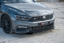 Laden Sie das Bild in den Galerie-Viewer, Maxton Design Front Ansatz passend für V.2 Volkswagen Passat R-Line B8 schwarz Hochglanz