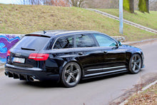 Laden Sie das Bild in den Galerie-Viewer, Maxton Design Seitenschweller Ansatz passend für Audi RS6 C6 schwarz Hochglanz