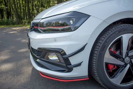 Maxton Design Stoßstangen Wings vorne (Canards) passend für VW Polo GTI Mk 6