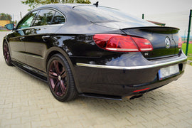 Maxton Design Heck Ansatz Flaps Diffusor passend für  VOLKSWAGEN CC R-LINE schwarz Hochglanz