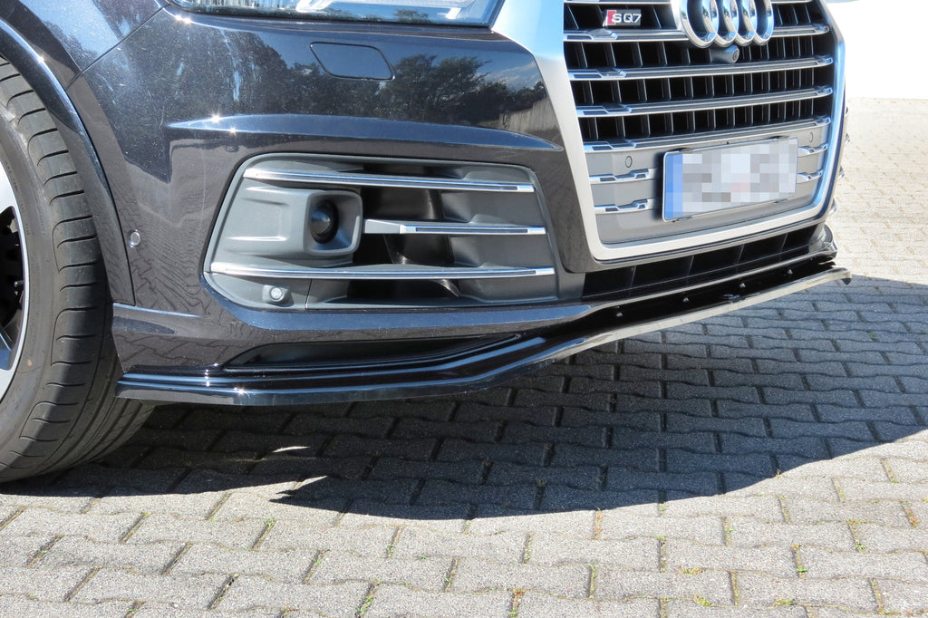 Maxton Design Front Ansatz passend für Audi SQ7 / Q7 S-Line Mk.2 schwarz Hochglanz