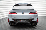 Maxton Design Mittlerer Diffusor Heck Ansatz für BMW X4 M-Paket G02 Facelift schwarz Hochglanz
