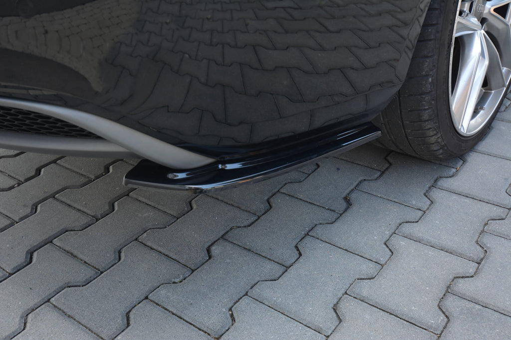 Maxton Design Heck Ansatz Flaps Diffusor passend für Audi A5 S-Line 8T FL Sportback  schwarz Hochglanz