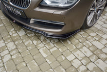 Laden Sie das Bild in den Galerie-Viewer, Maxton Design Front Ansatz passend für BMW 6er GRAN COUPE schwarz Hochglanz