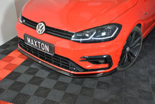 Laden Sie das Bild in den Galerie-Viewer, Maxton Design Front Ansatz passend für V.6 VW GOLF 7 R FACELIFT  schwarz Hochglanz