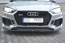Laden Sie das Bild in den Galerie-Viewer, Maxton Design Front Ansatz passend für V.2 Audi RS5 F5 Coupe / Sportback schwarz Hochglanz
