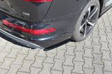 Maxton Design Heck Ansatz Flaps Diffusor passend für Audi SQ7 / Q7 S-Line Mk.2 schwarz Hochglanz