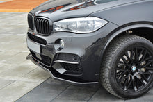 Laden Sie das Bild in den Galerie-Viewer, Maxton Design Front Ansatz passend für V.1 BMW X5 F15 M50d schwarz Hochglanz