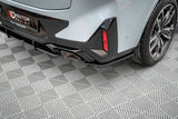 Maxton Design Heck Ansatz Flaps Diffusor für BMW X4 M-Paket G02 Facelift schwarz Hochglanz