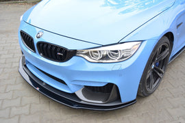 Maxton Design Front Ansatz passend für  BMW M4 F82 M-performance schwarz Hochglanz
